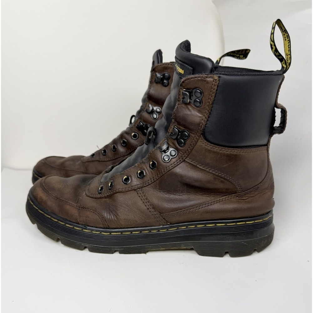 Dr. Martens Unisex Brown Combs Tech Leather Boots Size 11M / 12L